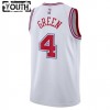 Barn Houston Rockets Tröja Jalen Green 4 Nike 2023-24 City Edition Vit Swingman